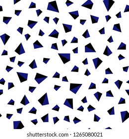 Dark Blue, Red vector seamless, isometric cover with polygonal style. Beautiful illustration with triangles in nature style. Design for textile, fabric, wallpapers.