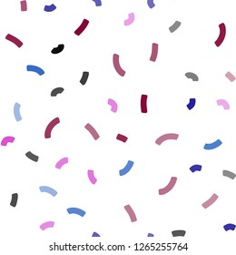 Dark Blue, Red vector seamless pattern with bent ribbons. An elegant bright illustration with gradient. A completely new memphis design for your business.