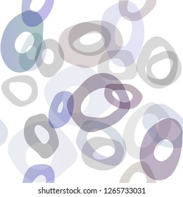 Dark Blue, Red vector seamless background with bubbles. Abstract illustration with colored bubbles in nature style. Pattern for trendy fabric, wallpapers.