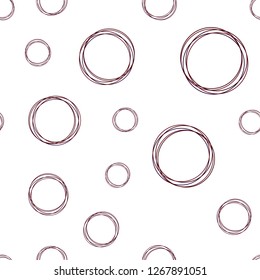 Dark Blue, Red vector seamless texture with disks. Blurred bubbles on abstract background with colorful gradient. Design for textile, fabric, wallpapers.