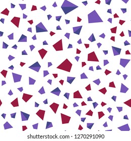 Dark Blue, Red vector seamless, isometric texture with triangular style. Decorative design in abstract style with triangles. Texture for window blinds, curtains.