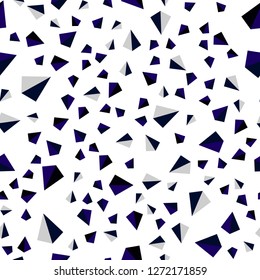 Dark Blue, Red vector seamless, isometric template with crystals, triangles. Beautiful illustration with triangles in nature style. Template for business cards, websites.