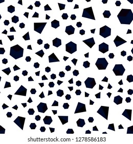 Dark Blue, Red vector seamless, isometric template with crystals, squares. Lines, rhombus with colorful gradient. Pattern for design of fabric, wallpapers.