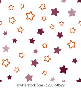 Dark Blue, Red vector seamless pattern with christmas stars. Modern geometrical abstract illustration with stars. Design for wallpaper, fabric makers.