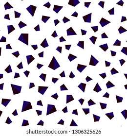 Dark Blue, Red vector seamless, isometric pattern with polygonal style. Decorative design in abstract style with triangles. Design for textile, fabric, wallpapers.