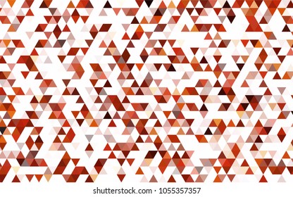 Dark Blue, Red vector shining triangular template. Triangular geometric sample with gradient.  Brand-new style for your business design.