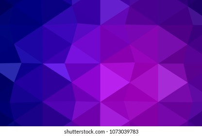 Dark Blue, Red vector shining triangular layout. A completely new color illustration in a  polygonal style. Brand-new style for your business design.