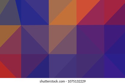 Dark Blue, Red vector shining triangular cover. A completely new color illustration in a  polygonal style. The template for cell phone's backgrounds.