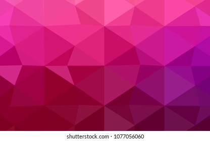 Dark Blue, Red vector shining triangular cover. Colorful abstract illustration with gradient. The template for cell phone's backgrounds.
