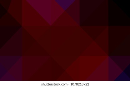Dark Blue, Red vector shining triangular layout. Glitter abstract illustration with an elegant design. Triangular pattern for your business design.