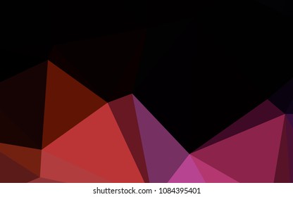 Dark Blue, Red vector shining triangular layout. Elegant bright polygonal illustration with gradient. That new template can be used for your brand book.