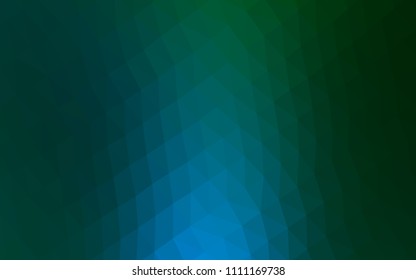 Dark Blue, Red vector shining triangular pattern. Shining illustration, which consist of triangles. Triangular pattern for your business design.