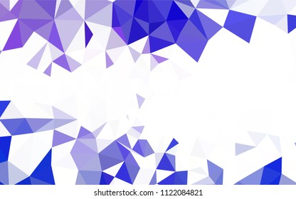 Dark Blue, Red vector shining triangular backdrop. Polygonal abstract illustration with gradient. Textured pattern for your backgrounds.