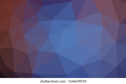Dark Blue, Red vector shining hexagonal pattern. Colorful abstract illustration with gradient. A completely new design for your business.