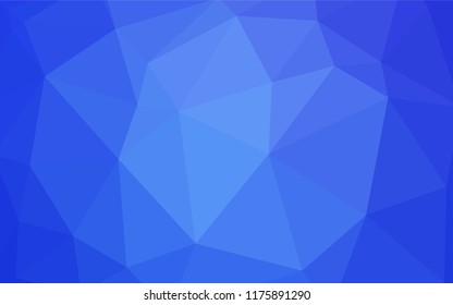 Dark Blue, Red vector shining triangular layout. Elegant bright polygonal illustration with gradient. Textured pattern for your backgrounds.