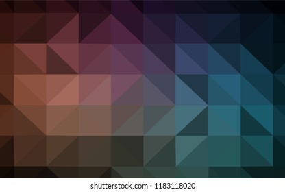 Dark Blue, Red vector shining triangular cover. A completely new color illustration in a polygonal style. Triangular pattern for your design.