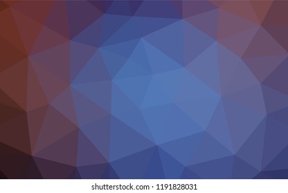 Dark Blue, Red vector shining hexagonal pattern. Glitter abstract illustration with an elegant design. The textured pattern can be used for background.