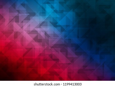 Dark Blue, Red vector shining hexagonal pattern. A completely new color illustration in a vague style. A completely new design for your business.