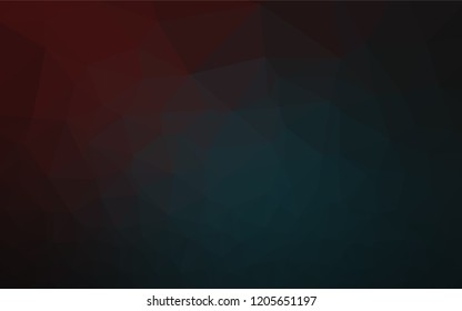 Dark Blue, Red vector shining hexagonal background. A vague abstract illustration with gradient. The polygonal design can be used for your web site.