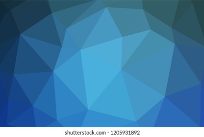 Dark Blue, Red vector shining triangular layout. Shining colorful illustration with triangles. New template for your brand book.