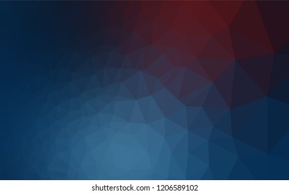 Dark Blue, Red vector shining hexagonal pattern. A completely new color illustration in a vague style. Brand new style for your business design.