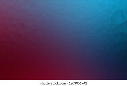 Dark Blue, Red vector shining hexagonal background. A completely new color illustration in a vague style. Brand new style for your business design.