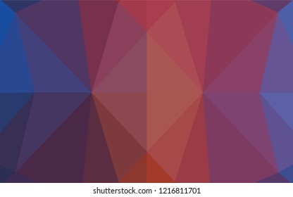 Dark Blue, Red vector shining hexagonal template. Colorful abstract illustration with gradient. A new texture for your design.