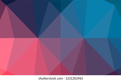 Dark Blue, Red vector shining hexagonal pattern. Colorful illustration in abstract style with gradient. The template can be used as a background for cell phones.