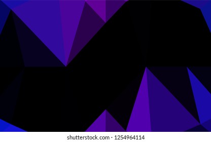 Dark Blue, Red vector shining hexagonal background. Colorful abstract illustration with gradient. A completely new design for your business.