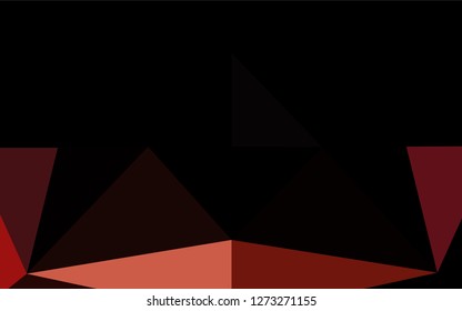 Dark Blue, Red vector shining hexagonal background. Shining colored illustration in a Brand new style. A completely new design for your business.
