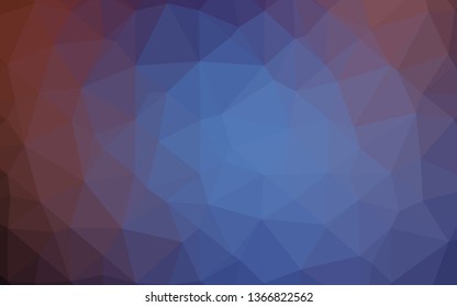 Dark Blue, Red vector shining triangular pattern. Creative illustration in halftone style with gradient. Elegant pattern for a brand book.