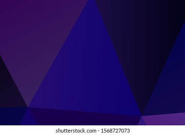 Dark Blue, Red vector shining triangular layout. Creative illustration in halftone style with triangles. Brand new design for your business.