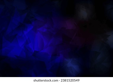 Dark Blue, Red vector shining triangular layout. Colorful illustration in abstract style with triangles. New template for your brand book.