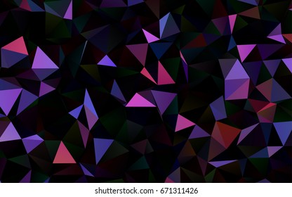 Dark Blue, Red vector shining triangular template. Brand-new colored illustration in blurry style with gradient. A completely new design for your business.