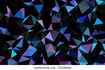 Dark Blue, Red vector shining triangular background. Creative geometric illustration in Origami style with gradient. The elegant pattern can be used as part of a brand book.