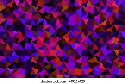 Dark Blue, Red vector shining cranked pattern. Geometric illustration in Origami style with gradient.  A completely new design for your business.