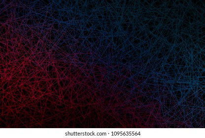 Dark Blue, Red Vector Of Small Triangles On White Background. Illustration Of Abstract Texture Of Triangles. Pattern Design For Banner, Poster, Cover.