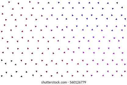 Dark Blue Red vector of small triangles on white background. Illustration of abstract texture of triangles. Pattern design for banner, poster, cover.