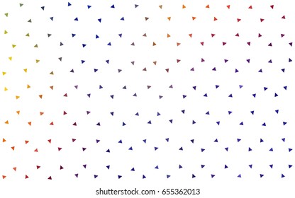 Dark Blue, Red vector of small triangles on white background. Illustration of abstract texture of triangles. Pattern design for banner, poster, cover.