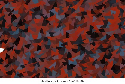 Dark Blue, Red vector of small triangles on white background. Illustration of abstract texture of triangles. Pattern design for banner, poster, cover.