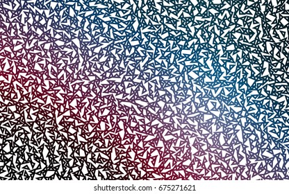 Dark Blue, Red vector of small triangles on white background. Illustration of abstract texture of triangles. Pattern design for banner, poster, cover.