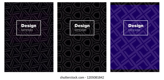 Dark Blue, Red vector style guide for notepads. Booklet with textbox on colorful abstract background. Template for magazines, jurnals.