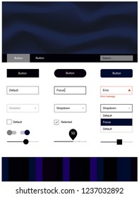 Dark Blue, Red vector style guide with bent lines. Glitter abstract illustration with blurred bubble shapes.. This sample is for your website.