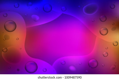 Dark Blue, Red vector template with lava shapes. Colorful abstract illustration with gradient lines. Memphis design for your web site.