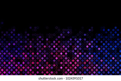Dark Blue, Red vector  template with circles. Modern abstract illustration with colorful water drops. Pattern can be used as texture of water, rain drops.