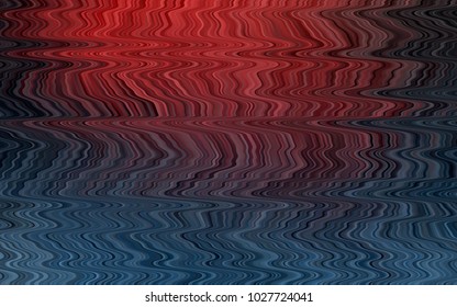 Dark Blue, Red vector template with lines, ovals. Colorful illustration in abstract marble style with gradient. The elegant pattern for brand book.