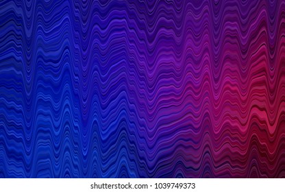 Dark Blue, Red vector template with liquid shapes. Glitter abstract illustration with wry lines. The best blurred design for your business.