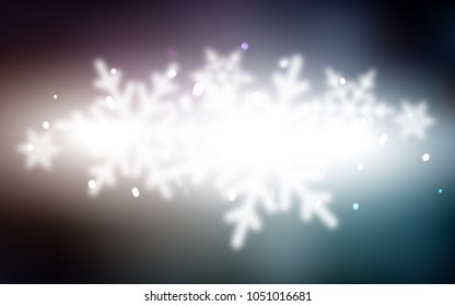 Dark Blue, Red vector template with ice snowflakes. Shining colored illustration with snow in christmas style. The pattern can be used for year new  websites.