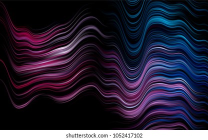 Dark Blue, Red vector template with abstract lines. A vague circumflex abstract illustration with gradient. Marble style for your business design.