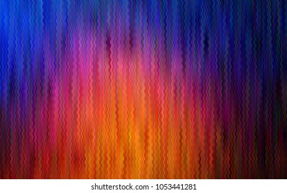 Dark Blue, Red vector template with lines, ovals. Colorful abstract illustration with gradient lines. Pattern for your business design.